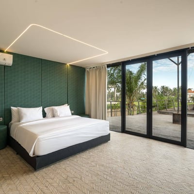 Location d’une villa design haut de gamme avec vue sur les rizières, Tegallalang, Bali, Indonésie